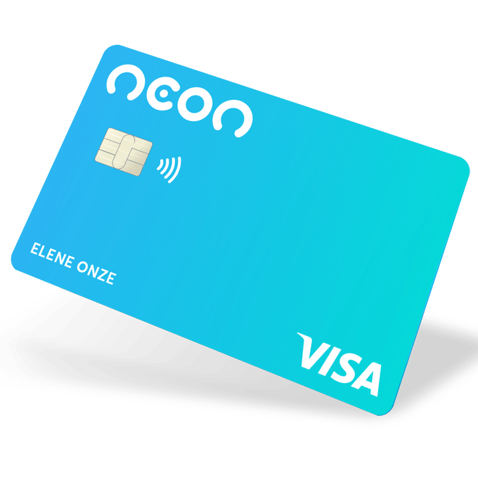 Cartão de crédito neon
